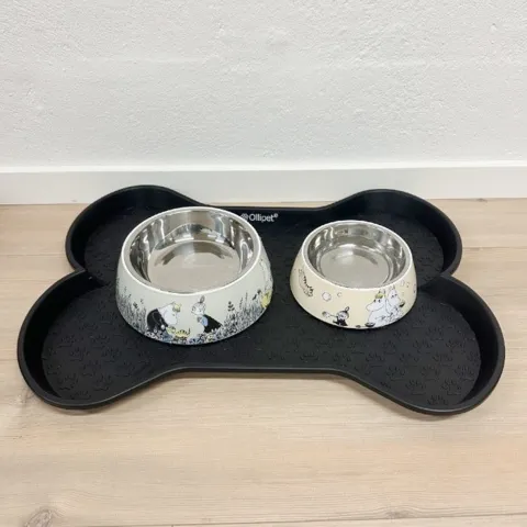 Ollipet spiseunderlag i plast | Bone | OUTLET