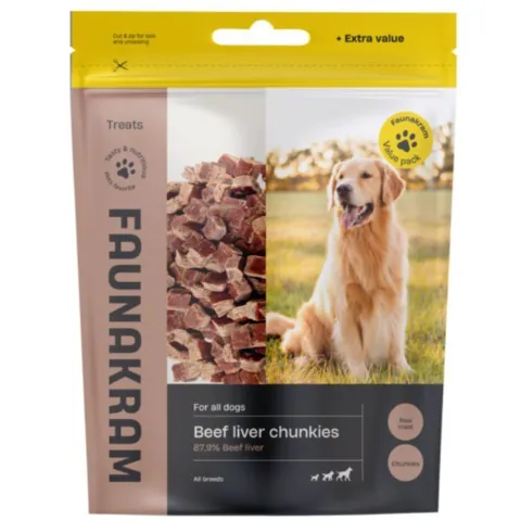 Faunakram Beef Liver Chunkies | 300g