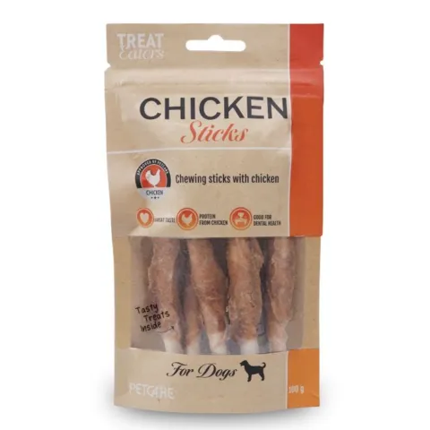 Hundesnacks med god tyggetid og kyllingesmag
