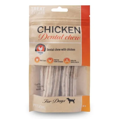 Tandrensende dental stick til hunde, med smag af kylling