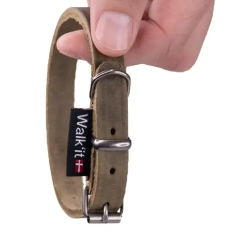 Walk'it Halsbånd læder/antik sølv | OUTLET