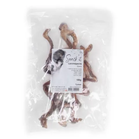 Snack'it Lammepenis Curly | 100g