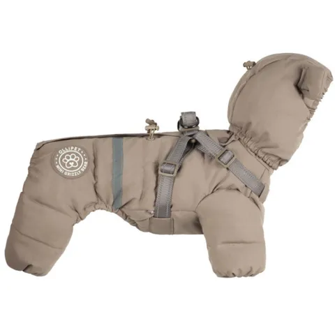 Ollipet Mini Grizzly Bear Flyverdragt med hætte khaki