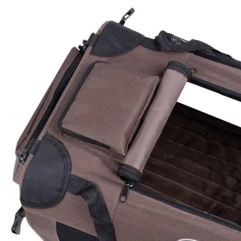Ollipet Deluxe Soft Transporttaske | Kan åbnes i toppen så du kan nusse din hund i tasken