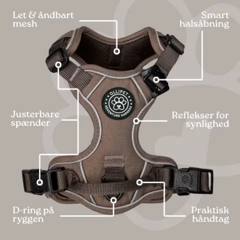 specifikationer Ollipet Adventure hundesele 2.0
