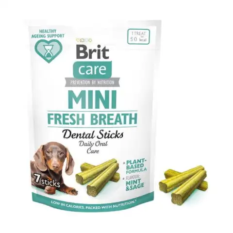Brit Care Dog Mini Dental Sticks, Fresh Breath | 120g