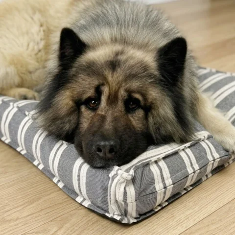 Ozami stribet Hundemadras