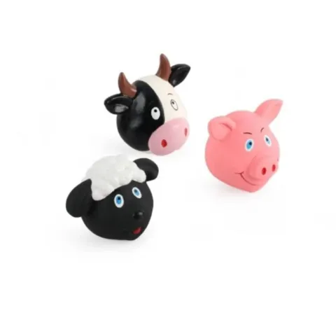 AFP Zootex Farm Buddies hundelegetøj i latex med piv