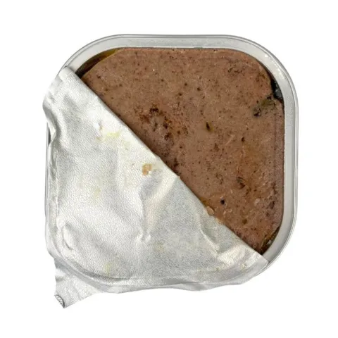 Faunakram Dog Paté 60% Chicken er et lækkert grain free vådfoder med kylling - åben