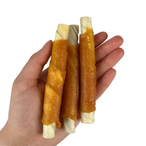 Faunakram Filled white Rawhide Roll w. Chicken Paste | 300g
