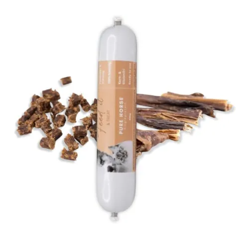 Snack'it Hestemix inkl. Feed it foderpølse samlet pakketilbud med hundegodbidder