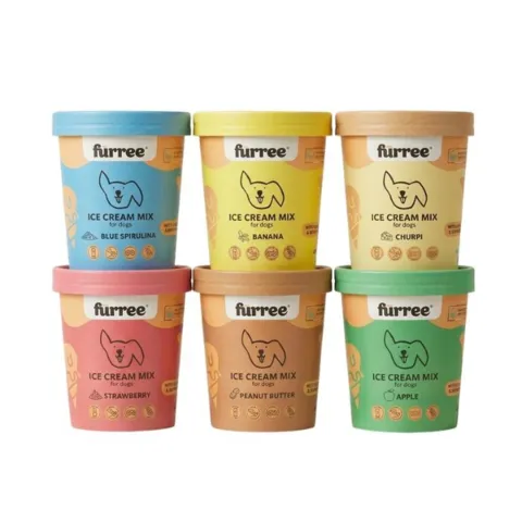 FÜRREE Icecream hundeis mix med flere smagsvarianter samlet