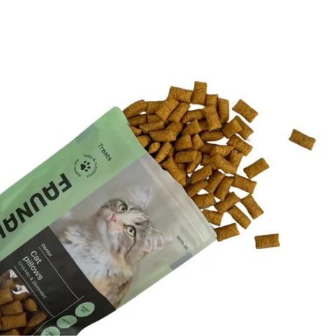 Faunakram kattegodbidder med kylling og tang crunchy og blød midte i posen