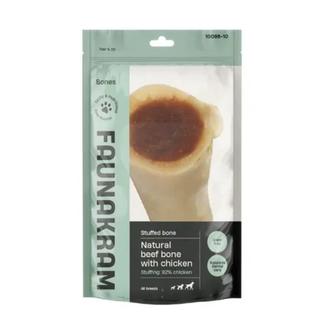 Faunakram Natural beef bone with stuffing | chicken