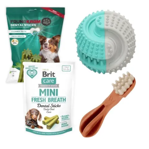 Pakketilbud med Growi Dental Ball, WHIMZEES og dental sticks