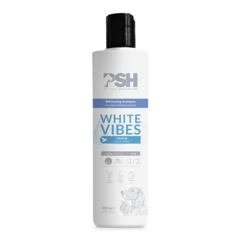 PSH White Vibes Shampoo 300ml til hunde og katte med hvid pels