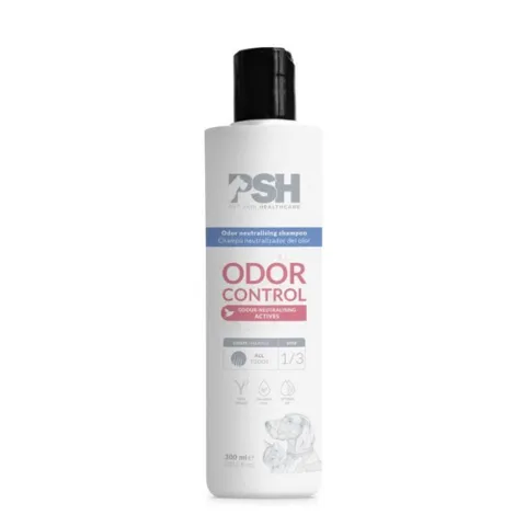 PSH Odor Control shampoo til hunde  med lugtneutraliserende egenskaber