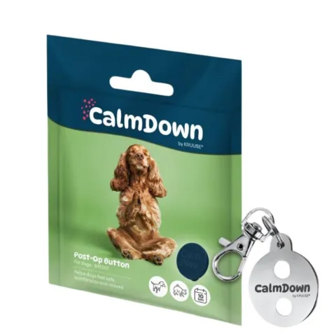 CalmDown by KRUUSE® Hund Tag Kit med beroligende feromonknap til hunde