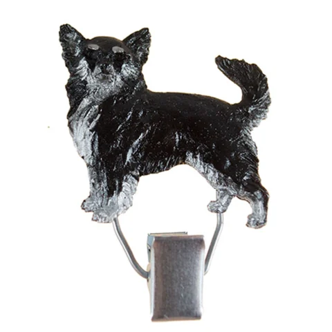 Nummerclips Race: Chihuahua Sort m. Hvid