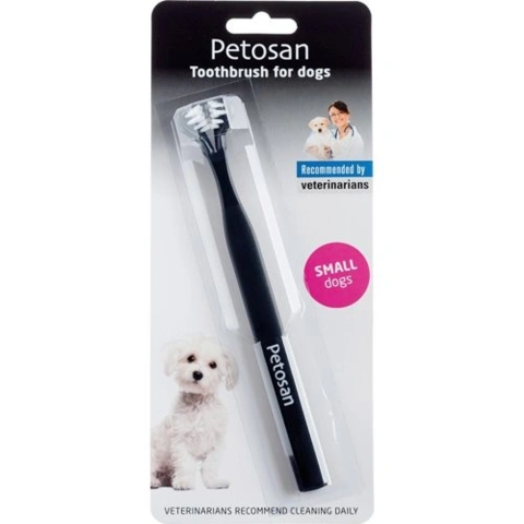 Petosan hundetandbørste med 2 hoveder