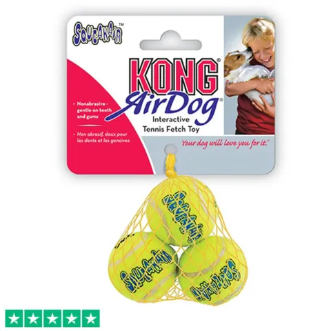 Kong mini tennisbold med squeaker