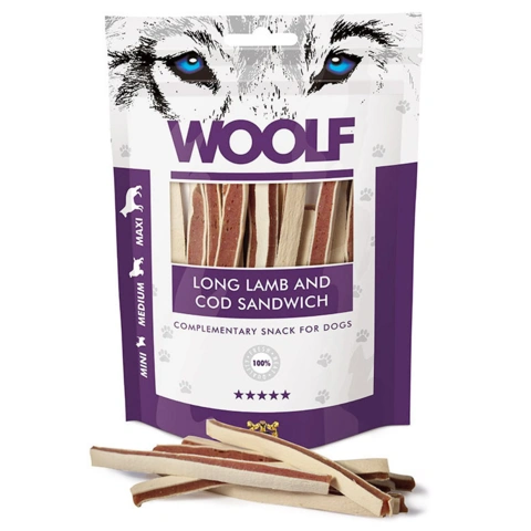 WOOLF Long Sandwich with Cod | 100 gram | Lam