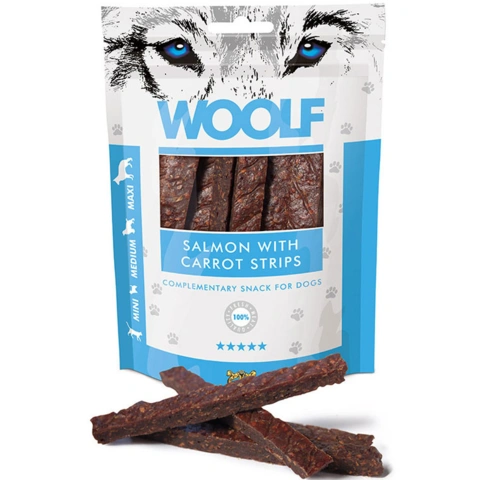 WOOLF Salmon with carrot strips | 100 gram