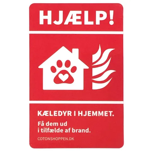 Kæledyr i hjemmet  | Sticker | Klistermærke til dit hjem