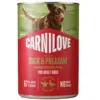 Carnilove Dog Can Paté med and og fasan i 400g dåse set forfra