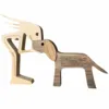 Dog Love træfigur sæt | M. tekst