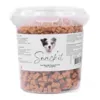 Snack'it Semi-Moist Mini Bones med ost er bløde og velsmagende hundegodbidder. Perfekte som træningssnack og belønning.