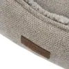Beige hundekurv i moderne lækkert design og fin neutral farve.