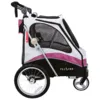Petstro Journey Medium hundeklapvogn med netfront og store hjul