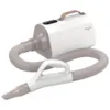 Kompakt og stilren blower med ergonomisk greb og fleksibel slange