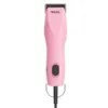 Wahl KM2+ klippemaskine i lyserød – elegant design og høj ydeevne til hundeklipning