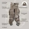 info om Ollipet Doodle rain coat med refleks