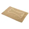 Microfiber chenille hundemåtte med kødben-design flere varianter