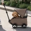 Ollipet For Wagging Tails Trækvogn til små hunde med opklappelig kaleche