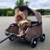 Trækvognen kan også have plads til to små hunde
