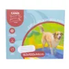 Emballage til Active Canis Pet Splash Pool, et oppusteligt hundebassin med sprinkler-effekt, der hjælper med at holde hunden kølig i varmt vejr.