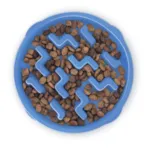 Fun Feeder Slow Bowl Blå Zig Zag