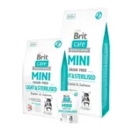 Brit Care Mini Grain Free Adult - Light & Steriliseret | Tørfoder