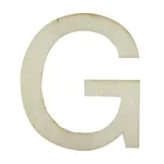 Træ bogstaver I Bogstavet G