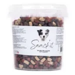 Snack'it Mini Hearts Mix er bløde hundegodbidder i små hjerteformer og flere smagsvarianter. Korn- og glutenfri snacks.