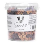 Snack'it Semi-Moist Trainer Bones Mix er bløde, korn- og glutenfri hundegodbidder i flere smagsvarianter. Ideelle til træning og belønning.