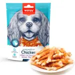 Wanpy Chicken Jerky & Calcium Bone Twists | 100g