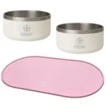 Pakketilbud | Ollipet Skålsæt Pink/Vanilla Dust
