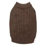 Denne super bløde hundesweater som er i den moderne og tidsløse mokka farve