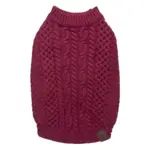 Flot vaskbar hundesweater ses her i farven Sweet Cherry