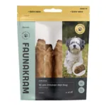 Faunakram Chicken Sausage in Rawhide Roll, Small Dog | 300g